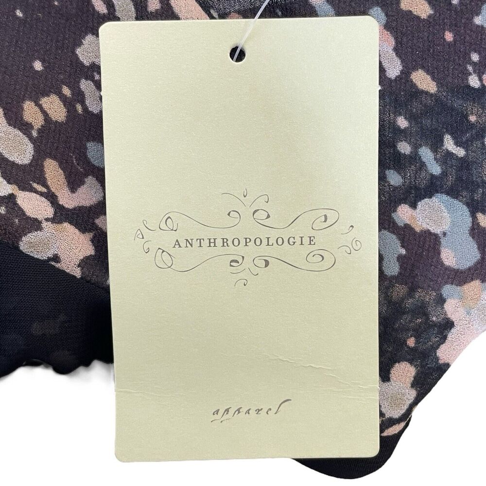 NWT Anthropologie Paper Crown Droplets Dress A-Line Pullover 3/4 Bell Sleeve MP - Picture 12 of 14